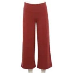 IN PLASTIC! Maroon Wide-Leg Crop Pants NWT!